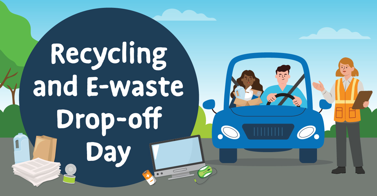 Facebook event banner (1200x625) - Recycling and E-waste Drop-off Day - 2026